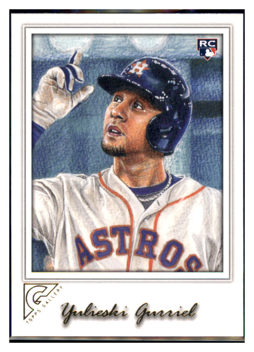 2017 Topps Gallery Yulieski Gurriel Houston Astros #88 Baseball card   M32P4 simple Xclusive Collectibles
