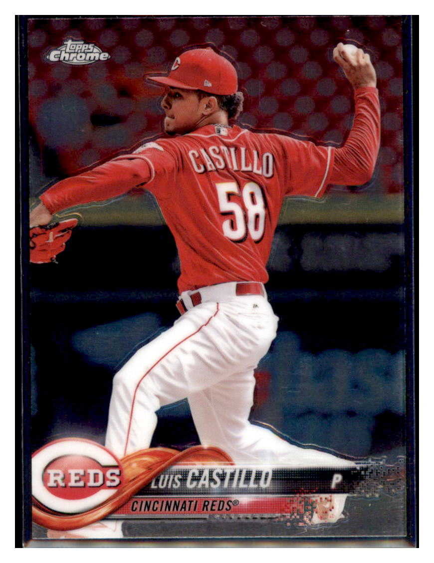 2018 Topps Chrome Luis Castillo Cincinnati Reds #34 Baseball card M32P4 simple Xclusive Collectibles