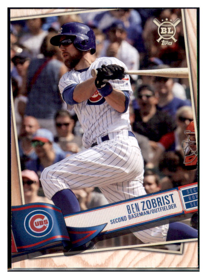2019 Topps Big League Ben Zobrist Chicago Cubs #63 Baseball card M32P4 simple Xclusive Collectibles
