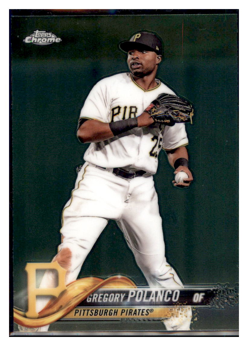 2018 Topps Chrome Gregory Polanco  Pittsburgh Pirates #28 Baseball card   M32P4 simple Xclusive Collectibles