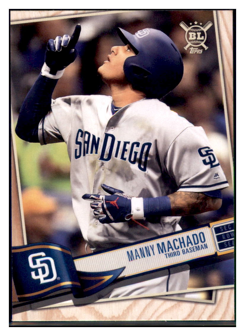 2019 Topps Big League Manny Machado San Diego Padres #168 Baseball card  M32P4
