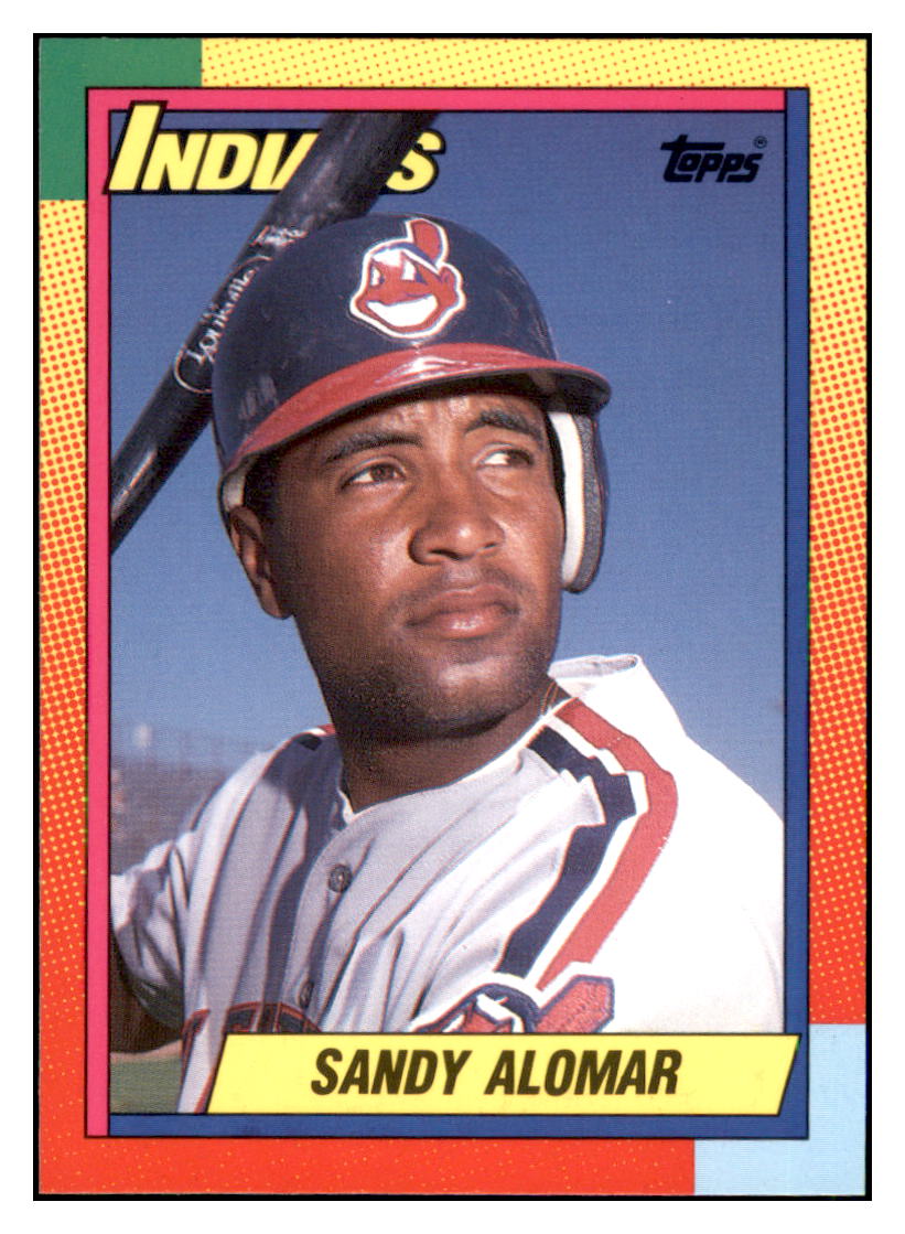 1990 Topps Traded Sandy Alomar Cleveland Indians #2T Baseball card M32P4 simple Xclusive Collectibles