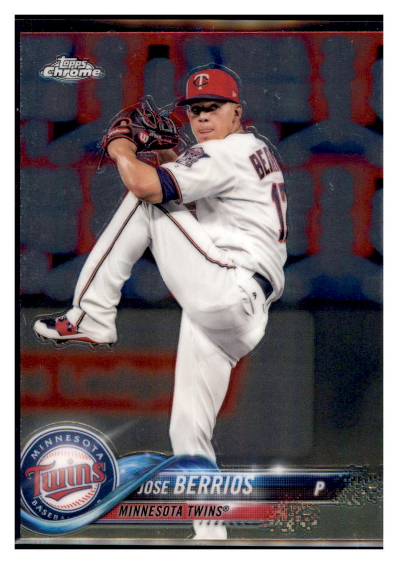 2018 Topps Chrome Jose Berrios  Minnesota Twins #187 Baseball card   M32P4 simple Xclusive Collectibles