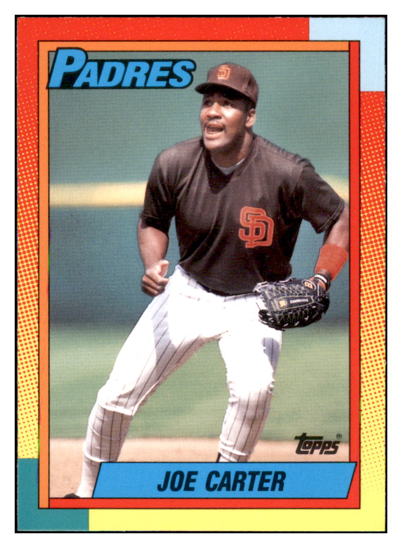 1990 Topps Traded Joe Carter San Diego Padres #20T Baseball card M32P4 simple Xclusive Collectibles