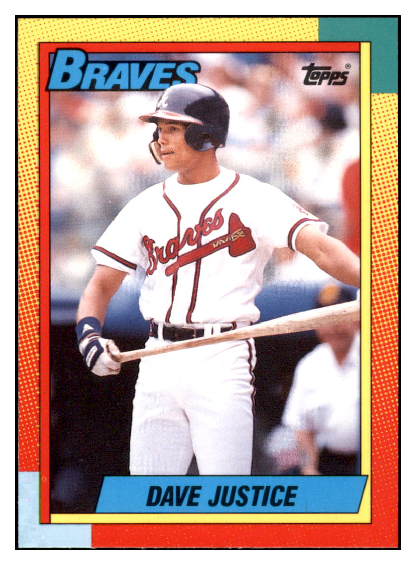 1990 Topps Traded Dave Justice  Atlanta Braves #48T Baseball card   M32P4 simple Xclusive Collectibles