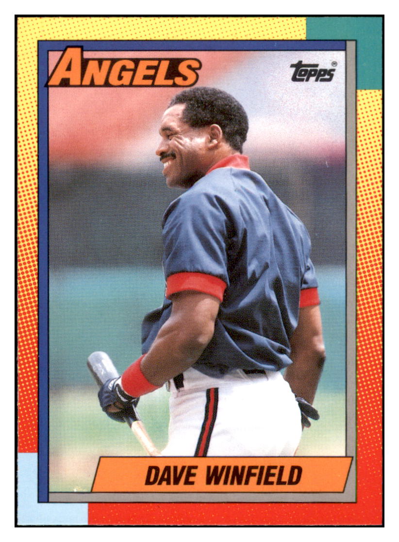 1990 Topps Traded Dave Winfield  California Angels #130T Baseball card   M32P4 simple Xclusive Collectibles