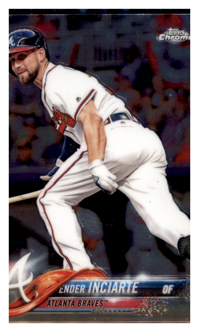 2018 Topps Chrome Ender Inciarte  Atlanta Braves #58 Baseball card   M32P4 simple Xclusive Collectibles
