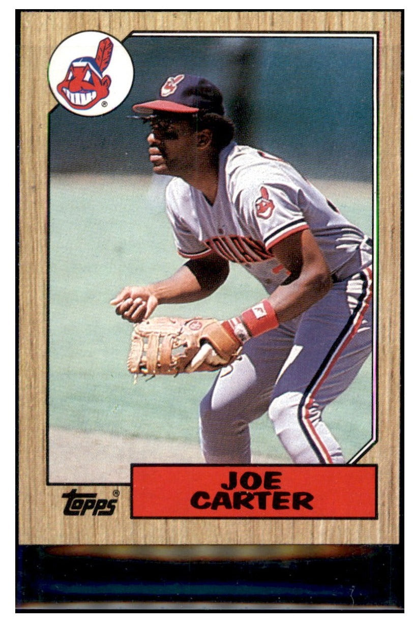 1987 Topps Joe Carter Cleveland Indians #220 Baseball card M32P4 simple Xclusive Collectibles