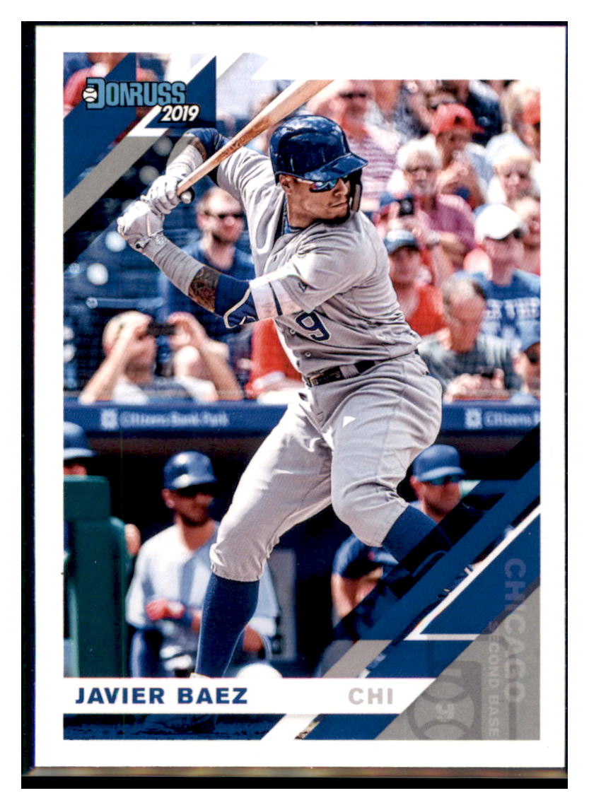 2019 Donruss Javier Baez Chicago Cubs #165 Baseball card MATV4A simple Xclusive Collectibles