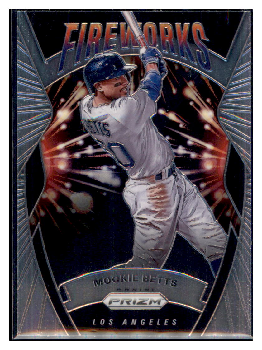 2020 Panini Prizm Mookie Betts Los Angeles Dodgers #F-4 Baseball card MATV4A simple Xclusive Collectibles