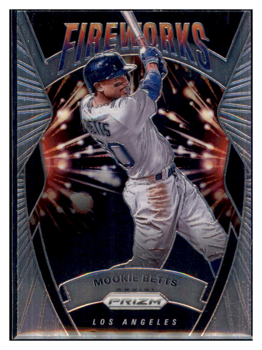 2020 Panini Prizm Mookie Betts  Los Angeles Dodgers #F-4 Baseball card   MATV4A simple Xclusive Collectibles   