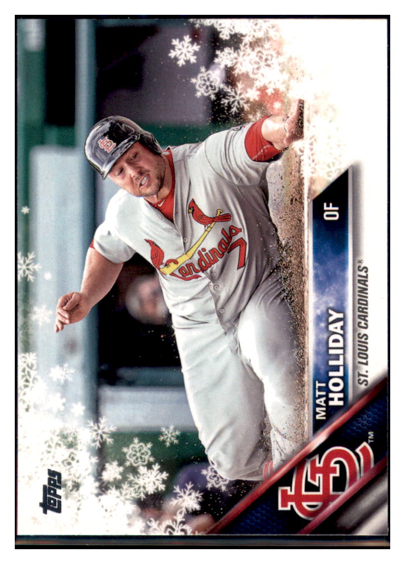 2016 Topps Holiday Matt Holliday  St. Louis Cardinals #HMW16 Baseball
  card   MATV4A simple Xclusive Collectibles
