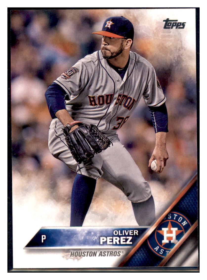 2016 Topps Oliver Perez  Houston Astros #143 Baseball card   MATV4A simple Xclusive Collectibles