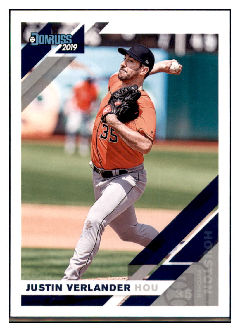 2019 Donruss Justin Verlander Houston Astros #172 Baseball card MATV4A simple Xclusive Collectibles