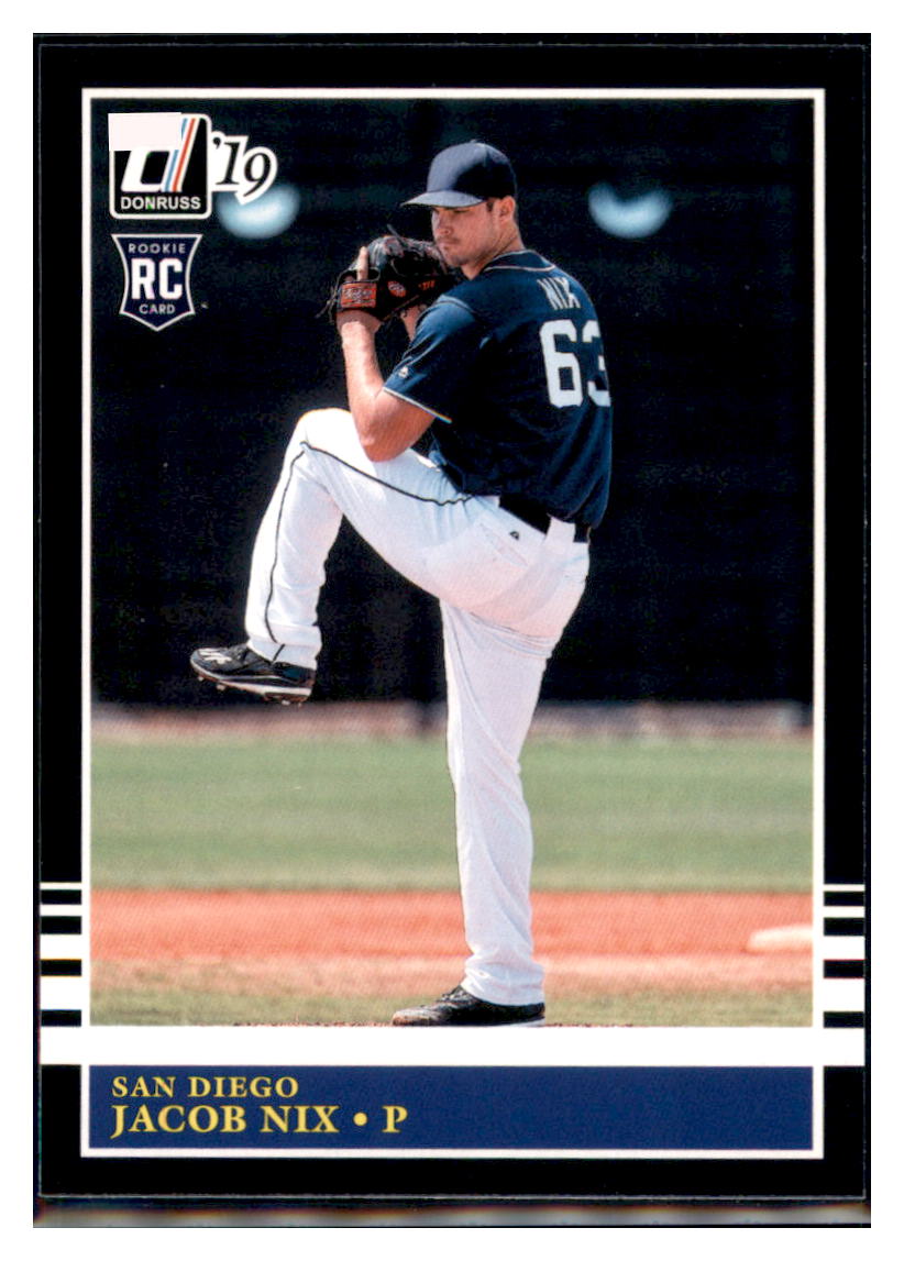 2019 Donruss Jacob Nix San Diego Padres #224 Baseball card MATV4A simple Xclusive Collectibles