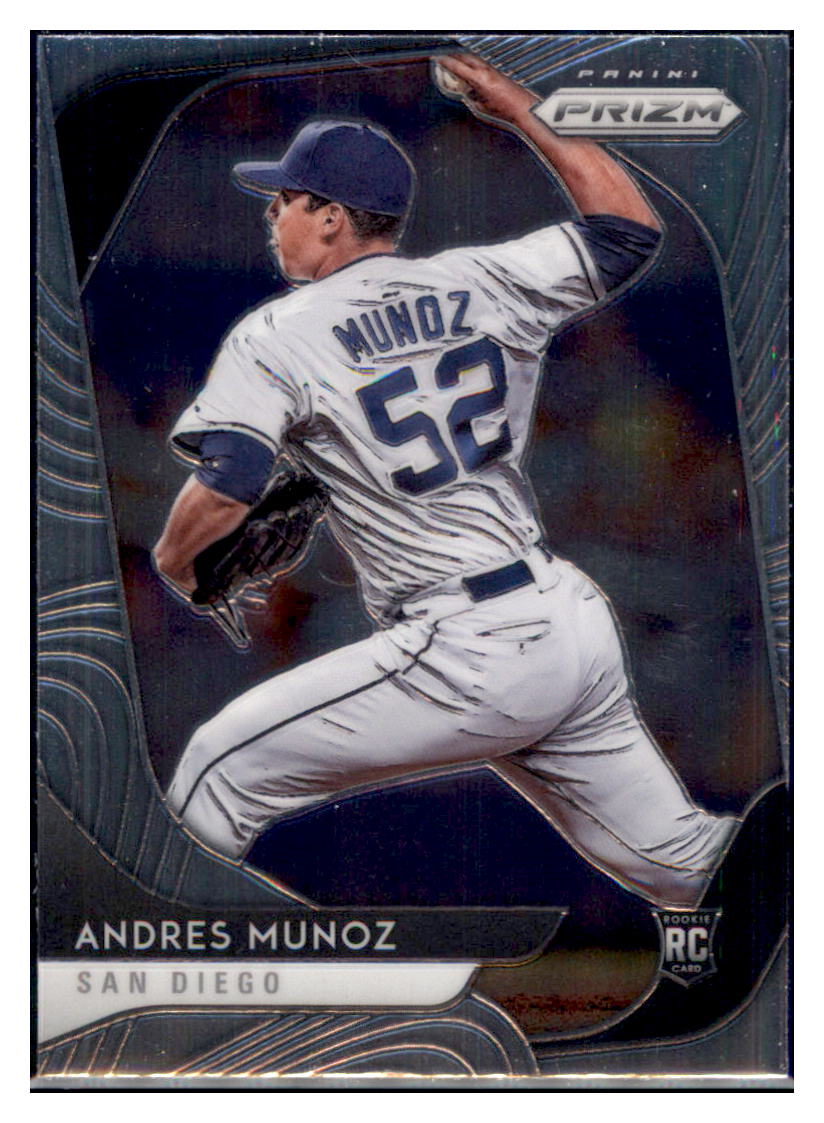 2020 Panini Prizm Andres Munoz San Diego Padres #62 Baseball card MATV4A simple Xclusive Collectibles