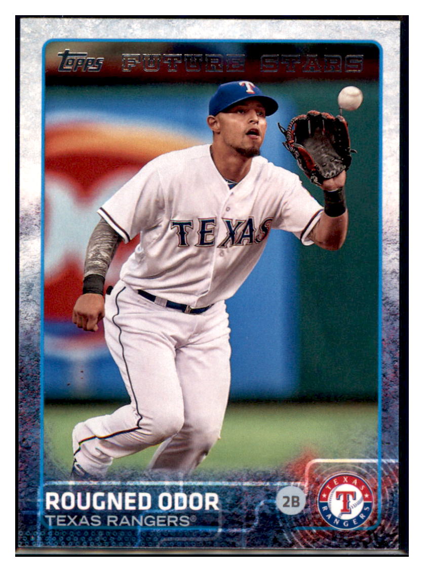 2015 Topps Texas Rangers Rougned
  Odor  Texas Rangers #TR9 Baseball card
  PSA  MATV4A simple Xclusive Collectibles