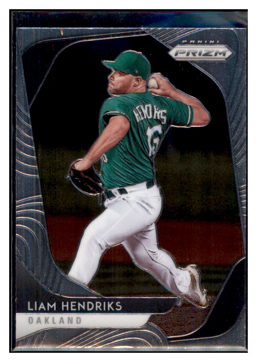 2020 Panini Prizm Liam Hendriks Oakland Athletics #65 Baseball card MATV4A simple Xclusive Collectibles