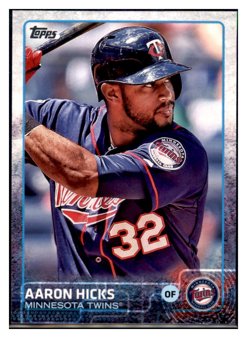2015 Topps Aaron Hicks Minnesota Twins #457 Baseball card MATV4A simple Xclusive Collectibles