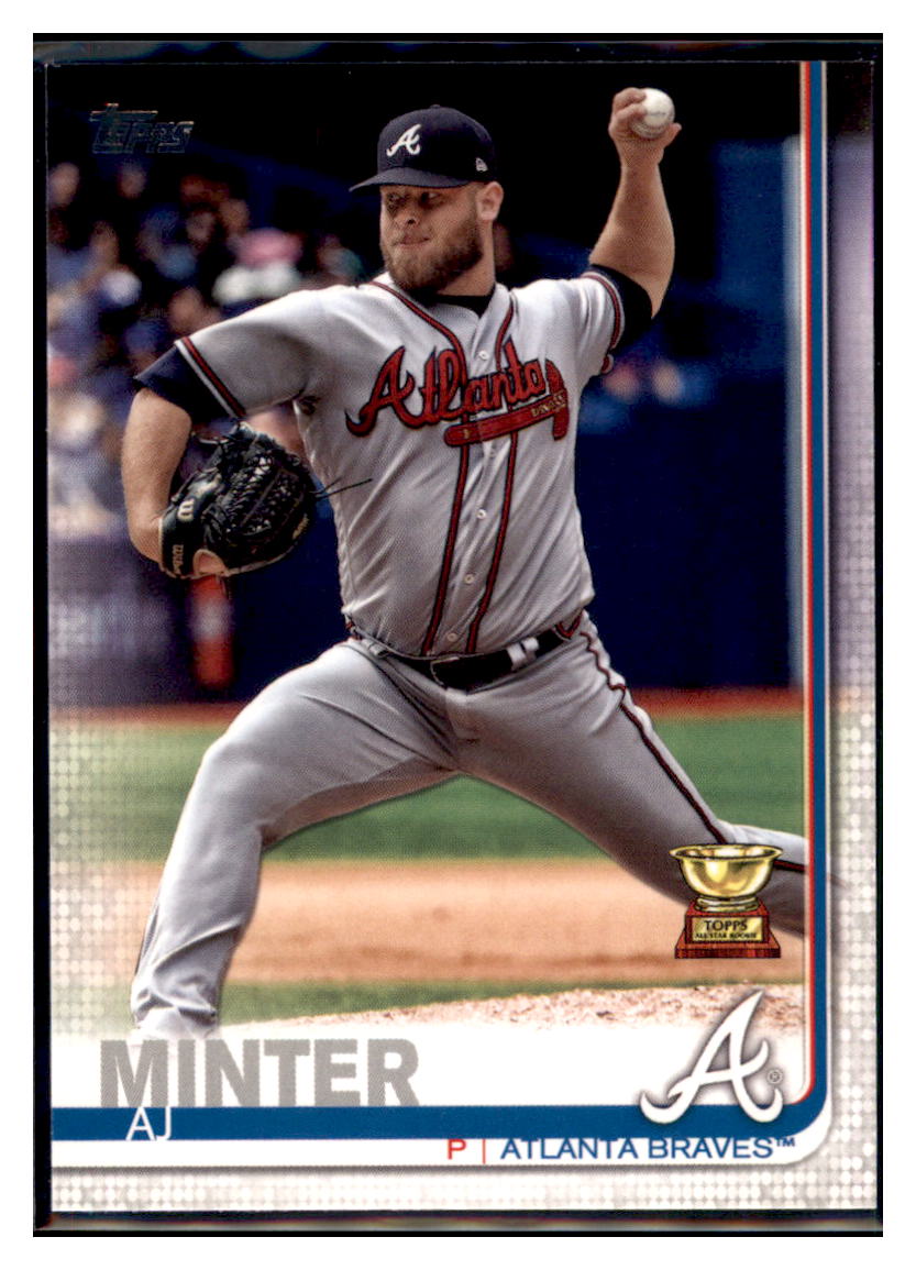 2019 Topps A.J. Minter  Atlanta Braves #467 Baseball card   MATV4A simple Xclusive Collectibles