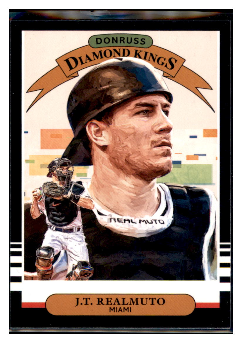 2019 Donruss J.T. Realmuto Miami Marlins #20 Baseball card MATV4A simple Xclusive Collectibles