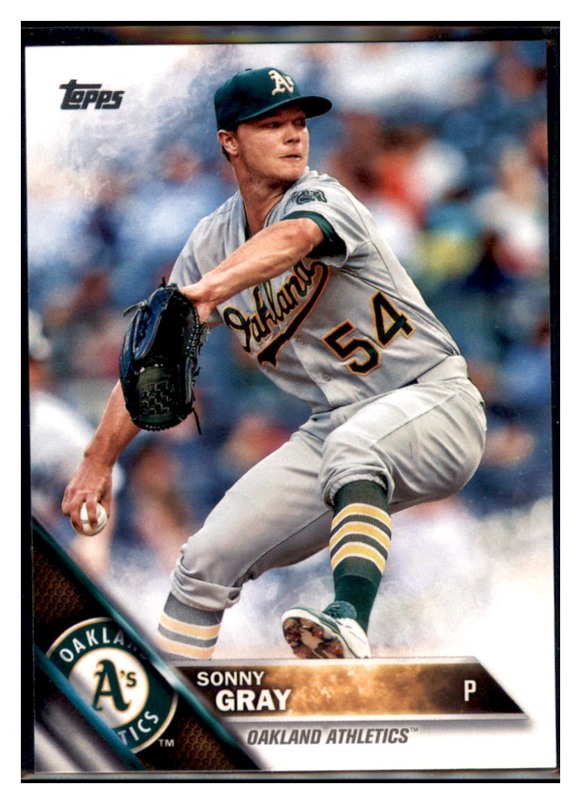 2016 Topps Sonny Gray  Oakland Athletics #4 Baseball card   MATV4A simple Xclusive Collectibles