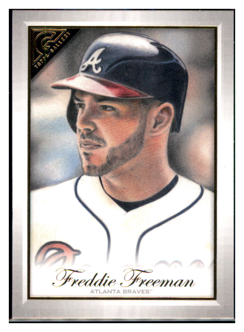 2019 Topps Gallery Freddie Freeman  Atlanta Braves #136 Baseball card   MATV4A simple Xclusive Collectibles