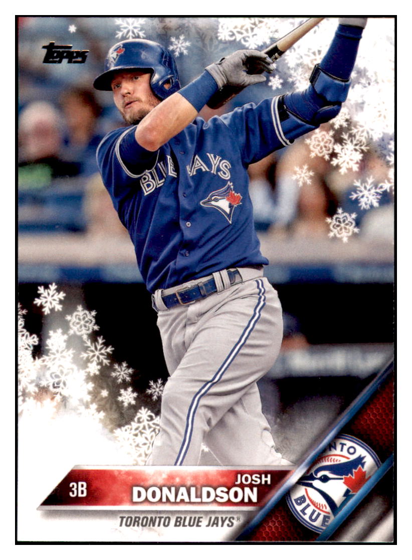 2016 Topps Holiday Josh Donaldson Toronto Blue Jays #HMW80 Baseball card MATV4A simple Xclusive Collectibles