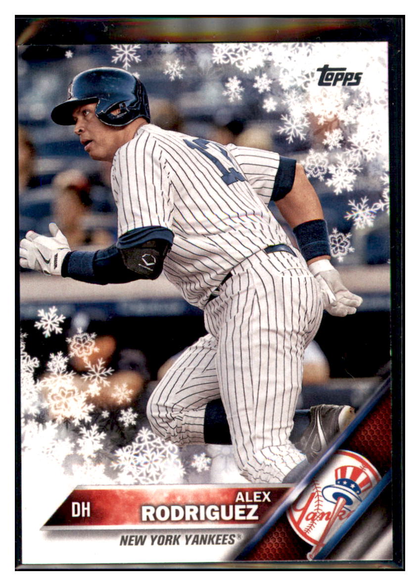 2016 Topps Holiday Alex Rodriguez  New York Yankees #HMW20 Baseball card   MATV4A simple Xclusive Collectibles