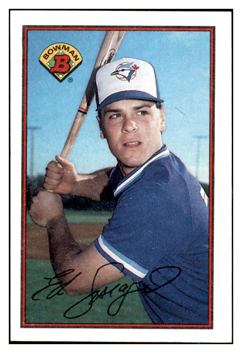 1989 Bowman Ed Sprague Toronto Blue Jays #252 Baseball card MATV4A simple Xclusive Collectibles