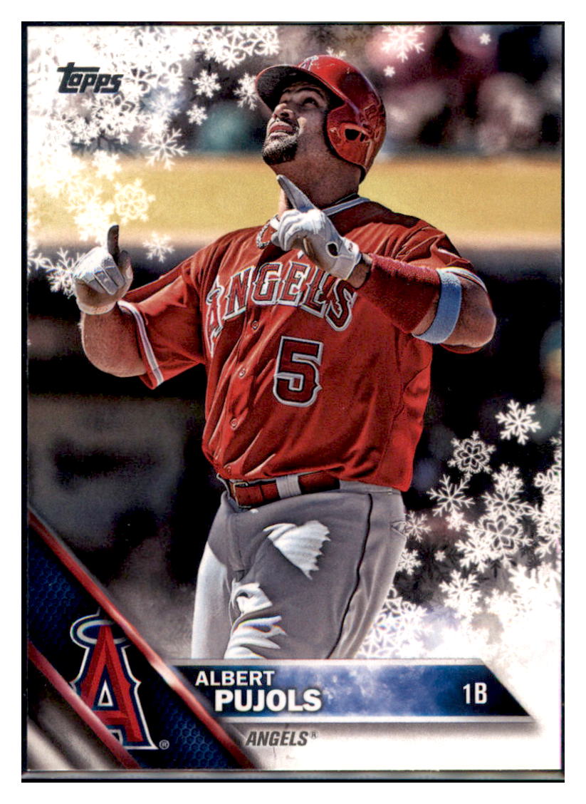 2016 Topps Albert Pujols Los Angeles Angels #500 Baseball card MATV4A simple Xclusive Collectibles