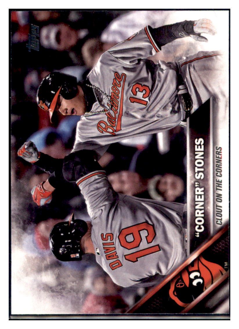 2016 Topps Update "Corner"
  Stones (Chris Davis / Manny Machado) VC 
  Baltimore Orioles #US120 Baseball card   MATV4A simple Xclusive Collectibles