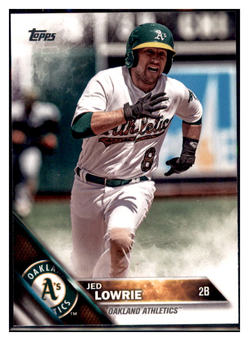 2016 Topps Update Jed Lowrie  Oakland Athletics #US61 Baseball card   MATV4A simple Xclusive Collectibles