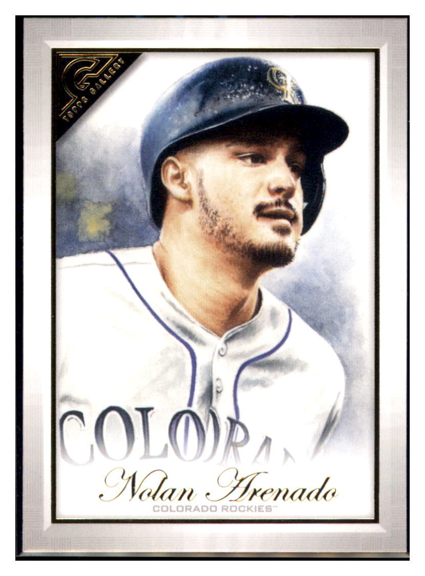 2019 Topps Gallery Nolan Arenado Colorado Rockies #10 Baseball card MATV4A simple Xclusive Collectibles