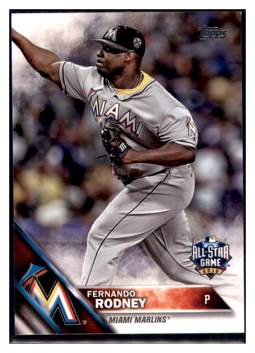 2016 Topps Update Fernando Rodney  Miami Marlins #US173 Baseball card   MATV4A simple Xclusive Collectibles