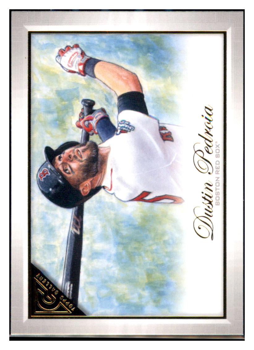2019 Topps Gallery Dustin Pedroia Boston Red Sox #141 Baseball card MATV4A simple Xclusive Collectibles