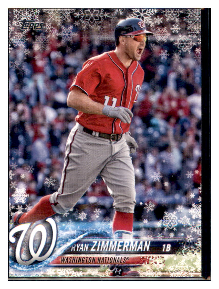2018 Topps Holiday Ryan Zimmerman Washington Nationals #HMW169 Baseball
card MATV4A simple Xclusive Collectibles