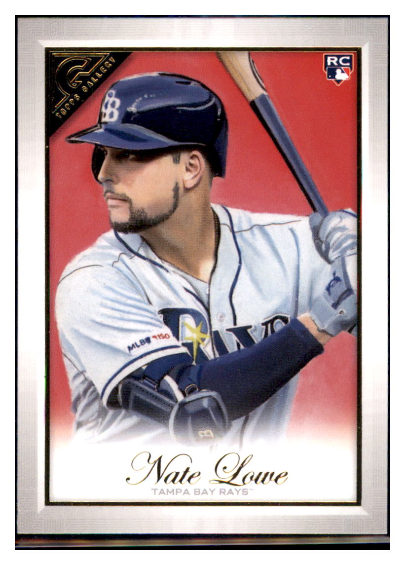 2019 Topps Gallery Nate Lowe  Tampa Bay Rays #2 Baseball card   MATV4A simple Xclusive Collectibles