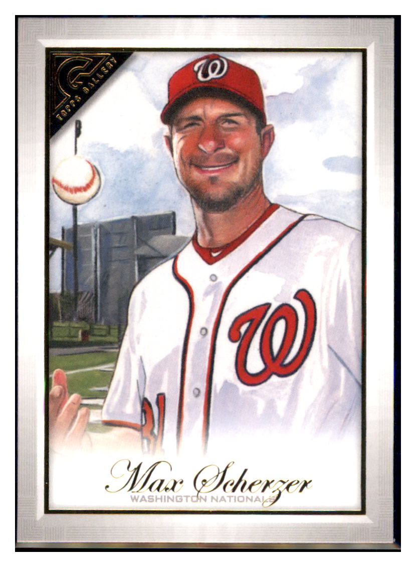 2019 Topps Gallery Max Scherzer Washington Nationals #61 Baseball card MATV4A simple Xclusive Collectibles