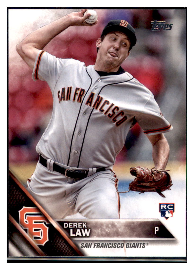 2016 Topps Update Derek Law San Francisco Giants #US72 Baseball
card MATV4A simple Xclusive Collectibles