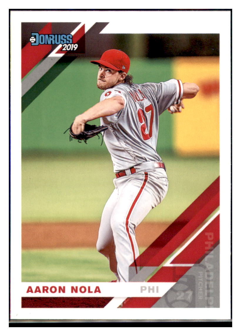 2019 Donruss Aaron Nola  Philadelphia Phillies #145 Baseball
  card   MATV4A simple Xclusive Collectibles