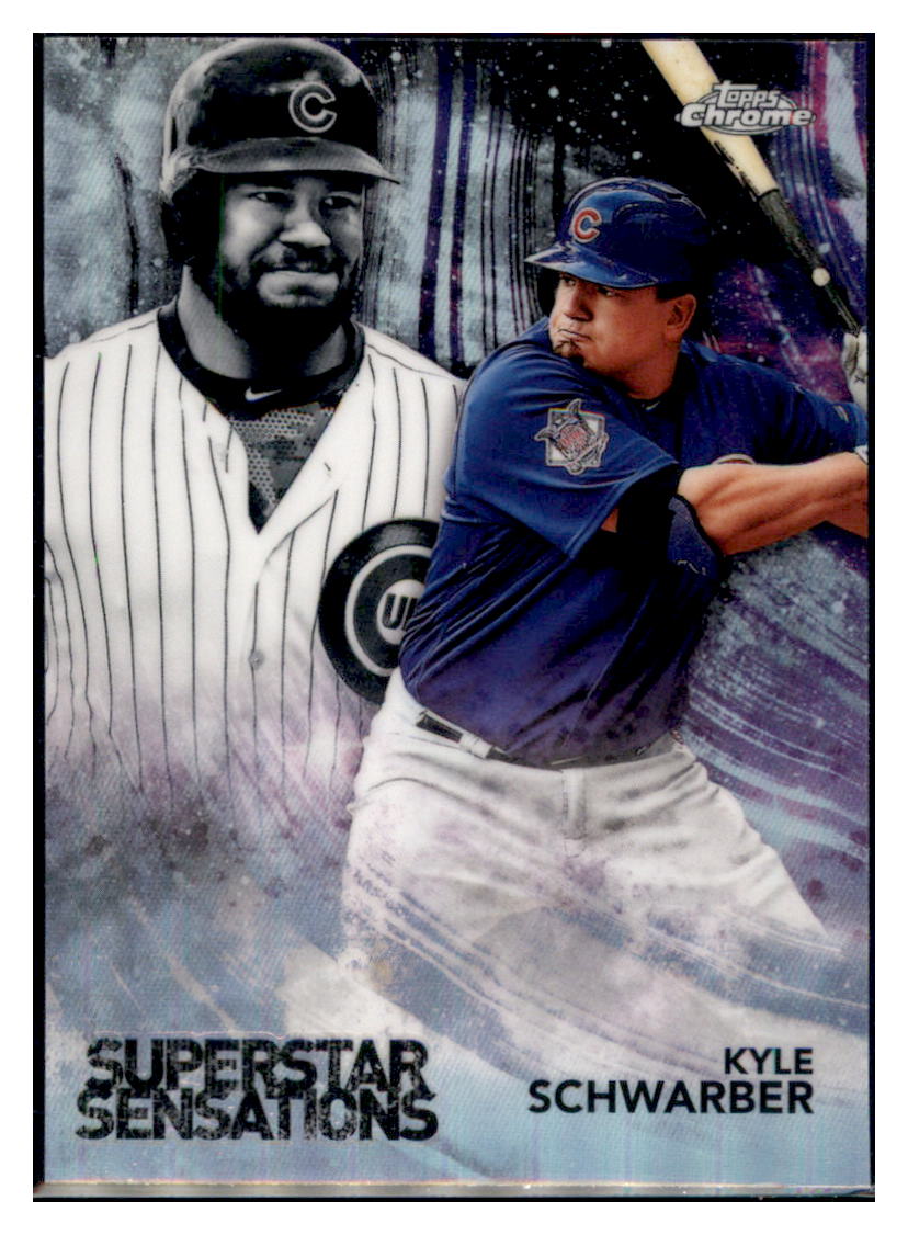 2018 Topps Chrome Kyle Schwarber Chicago Cubs #SS-10 Baseball card MATV4A simple Xclusive Collectibles