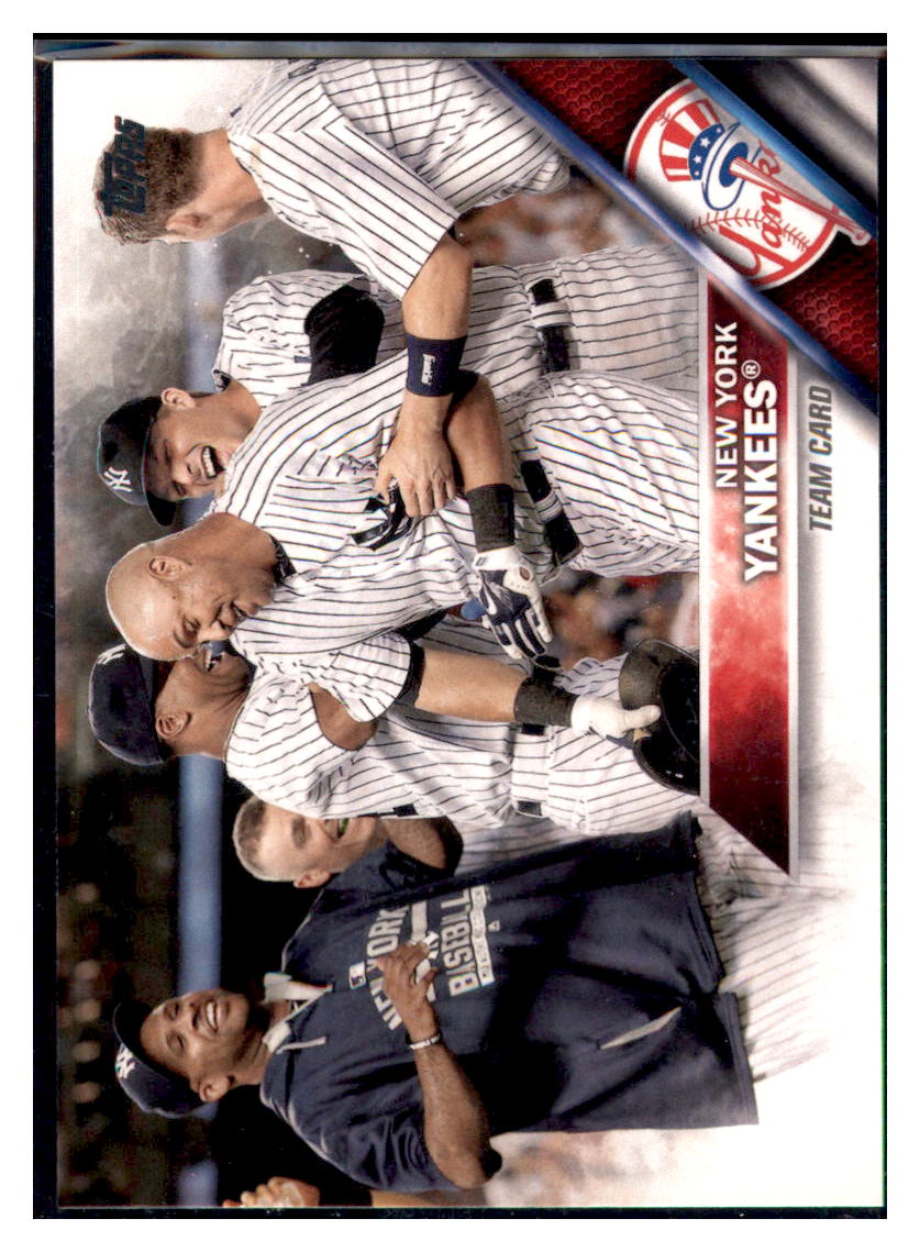 2016 Topps New York Yankees SN2016  New York Yankees #155 Baseball card   MATV4A simple Xclusive Collectibles