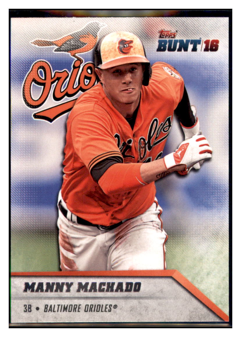 2016 Topps Bunt Manny Machado  Baltimore Orioles #56 Baseball card   MATV4A simple Xclusive Collectibles
