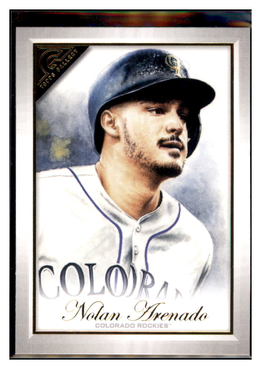 2019 Topps Gallery Nolan Arenado  Colorado Rockies #10 Baseball card   MATV4A_1a simple Xclusive Collectibles   