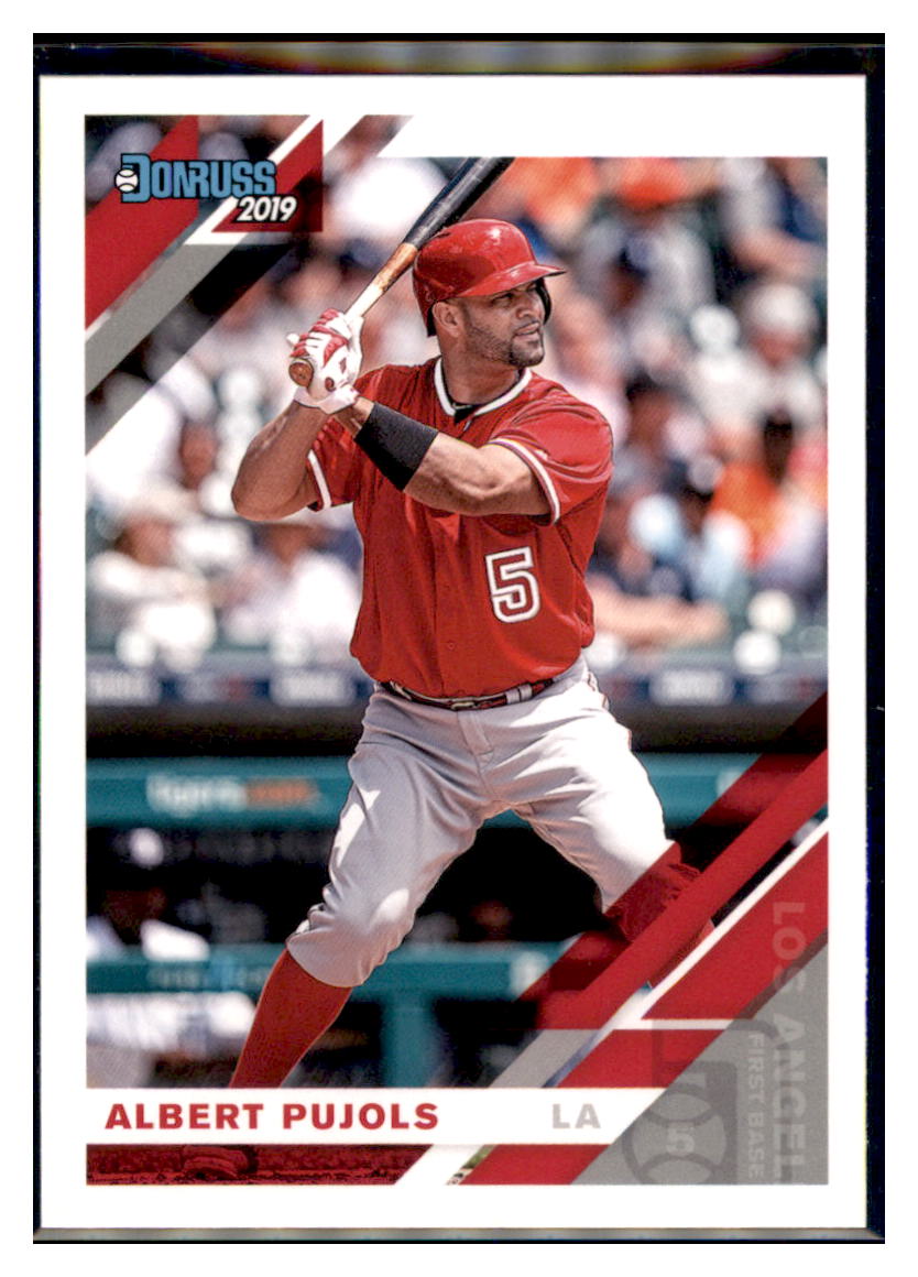 2019 Donruss Albert Pujols Los Angeles Angels #89 Baseball card MATV4A simple Xclusive Collectibles