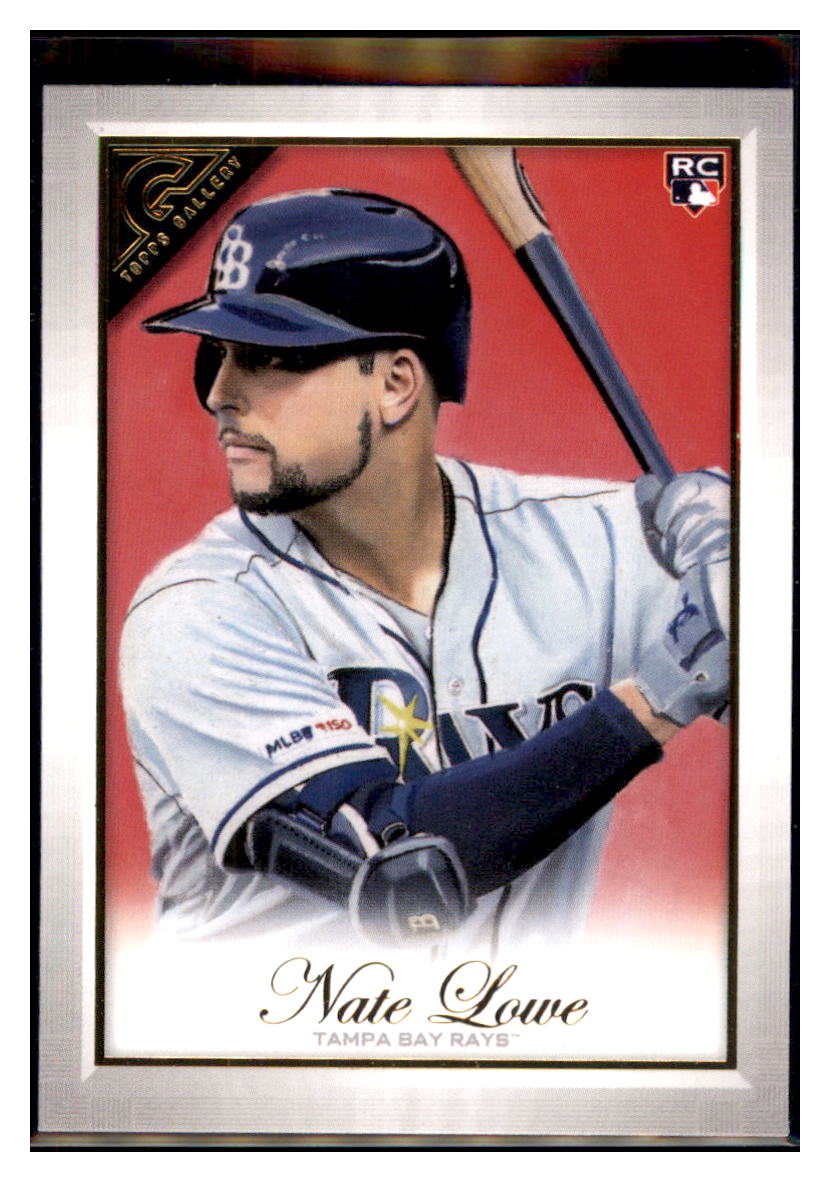 2019 Topps Gallery Nate Lowe Tampa Bay Rays #2 Baseball card MATV4A_1a simple Xclusive Collectibles