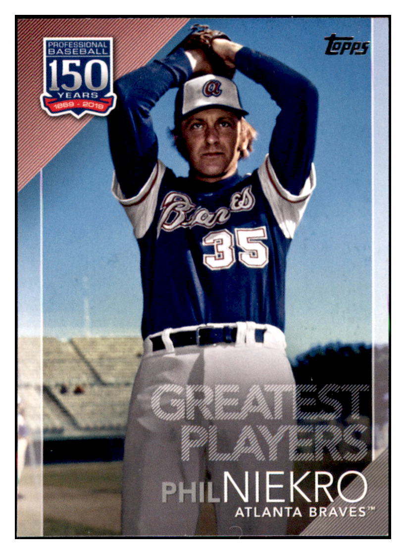 2019 Topps Phil Niekro  Atlanta Braves #GP-40 Baseball card   MATV4A simple Xclusive Collectibles