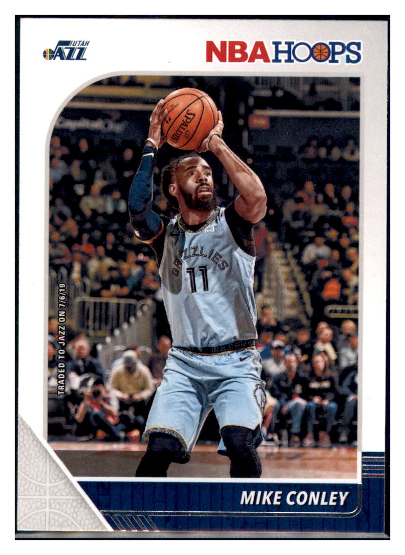 2019 Hoops Mike Conley Utah Jazz #186 Basketball card MATV4A simple Xclusive Collectibles