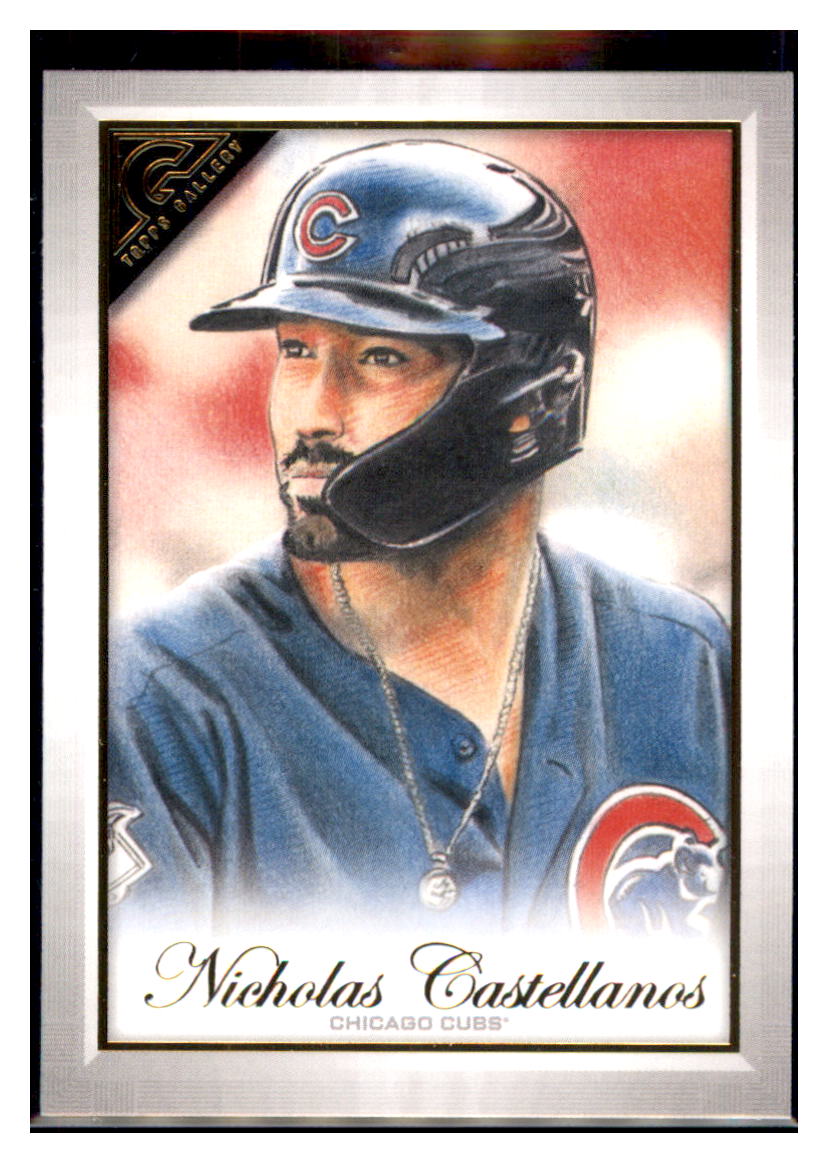 2019 Topps Gallery Nicholas
  Castellanos  Chicago Cubs #57 Baseball
  card   MATV4A_1a simple Xclusive Collectibles   